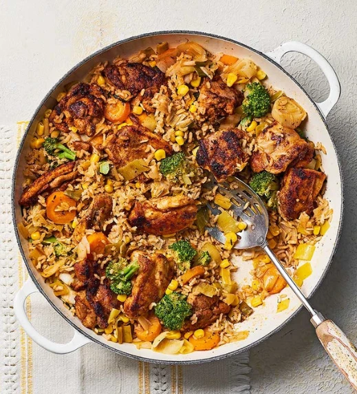 One-Pot Chicken and Brown Rice